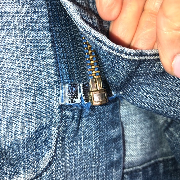 7 for all man kind mini jean skirt size 29 - Picture 4 of 6